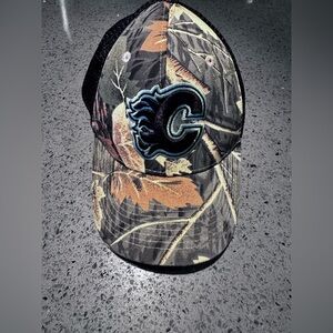 NHL Camo Hat with Embroidered Emblem